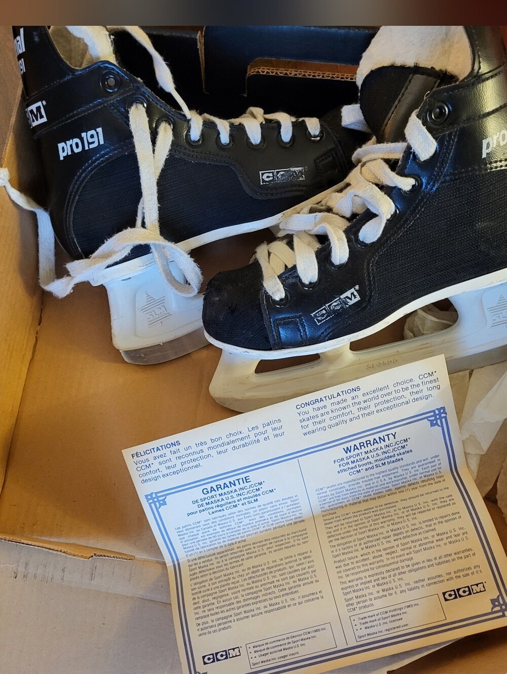 CCM Kids' Pro191 Black Ice Skates